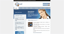 Desktop Screenshot of docnroll-translation.com